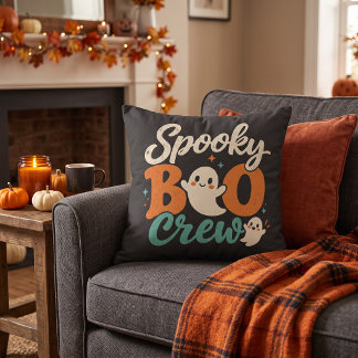 スポーキー・ブー・クルー レトロゴースト ハロウィン クッション