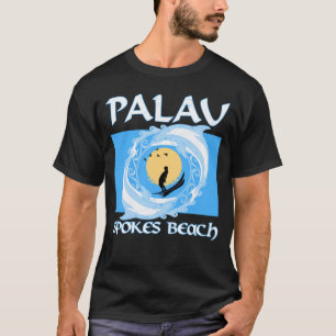スポークスビーチパラオサーフィンTシャツ Tシャツ