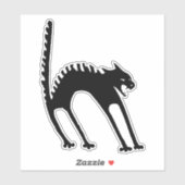 スポークドキャットハロウィーンイラストレーション シール (シート)