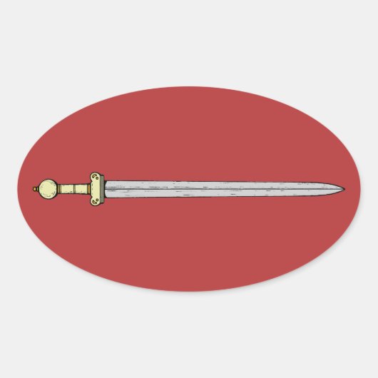 スポータ 楕円形シール (正面)