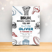 スポーツおもしろいパーティの招待状for Friends 招待状