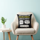 スポーツおもしろいピックボール選手 クッション (椅子)