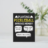 スポーツおもしろいピックボール選手 ポストカード (スタンド正面)