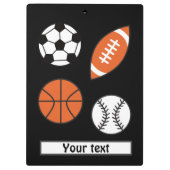 スポーツおもしろいボール クリップボード (裏面)