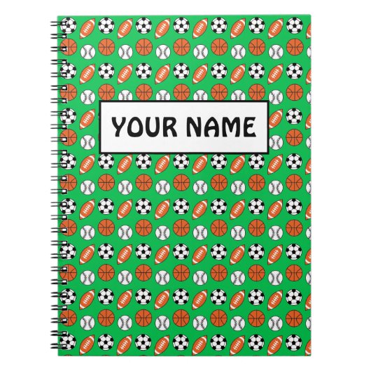 スポーツおもしろいボール ノートブック (正面)