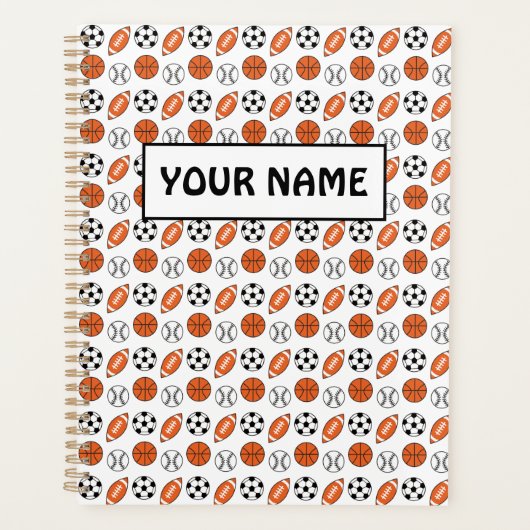 スポーツおもしろいボール プランナー手帳 (正面)