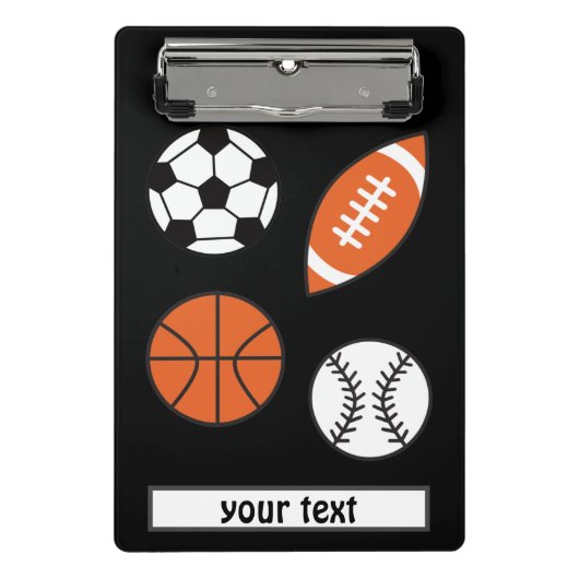 スポーツおもしろいボール ミニクリップボード (正面)