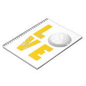 スポーツおもしろい愛好家のためのバレーボールを愛する ノートブック (左側)