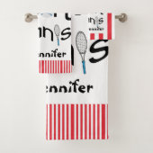 スポーツお気に入りのバスルーム用タオルがテニスをセット バスタオルセット (インサイチュ)