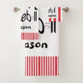 スポーツお気に入りのバスルーム用タオルが野球をセット バスタオルセット (インサイチュ)