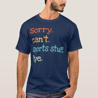 スポーツができなくて残念!バイバイおもしろギフト Tシャツ