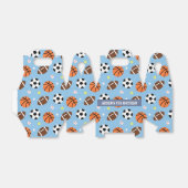 スポーツがテーマの男の子の誕生会の供給 フェイバーボックス (折り畳みなし)