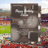 スポーツが彼の誕生日パーティーの招待状をテーマにした 招待状