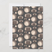 スポーツが彼の誕生日パーティーの招待状をテーマにした 招待状 (裏面)