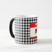 スポーツこんにちは私の名前はMVPチー千鳥格子のムイヤーである モーフィングマグカップ (正面左)