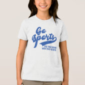 スポーツしようぜ 勝ち点を獲得せよ トライブレンドTシャツ (正面)