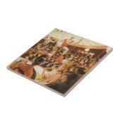 『スポーツする女性たち』(別名:サーカスの恋人)by ジェームズ・ティソー タイル (側面)