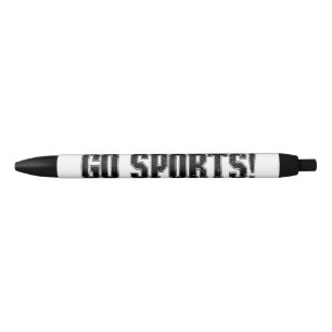 スポーツだ！おもしろくてレトロなスポーツファン向けグッズ 黒ボールペン