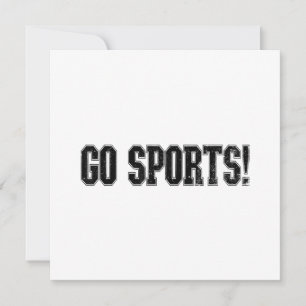スポーツだ!ヴィンテージおもしろいスポーツスポーツファンゴースポーツ サンキューカード