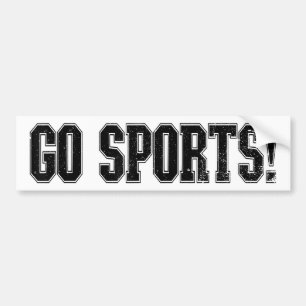 スポーツだ!ヴィンテージおもしろいスポーツスポーツファンゴースポーツ バンパーステッカー