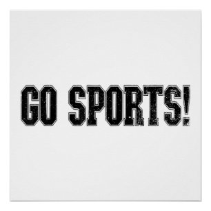 スポーツだ!ヴィンテージおもしろいスポーツスポーツファンゴースポーツ ポスター