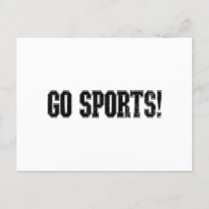 スポーツだ!ヴィンテージおもしろいスポーツスポーツファンゴースポーツ ポストカード