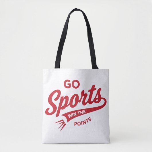 スポーツでポイント獲得 トートバッグ (正面)