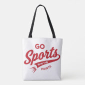 スポーツでポイント獲得 トートバッグ (裏面)