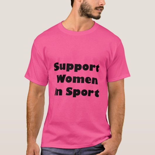 スポーツで女性を支援する Tシャツ (正面)