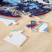 スポーツとゲーム狩りヴィンテージブックカバー ジグソーパズル (側面)