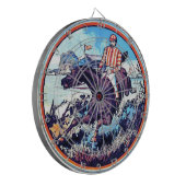 スポーツとゲーム狩りヴィンテージブックカバー ダーツボード (正面左)