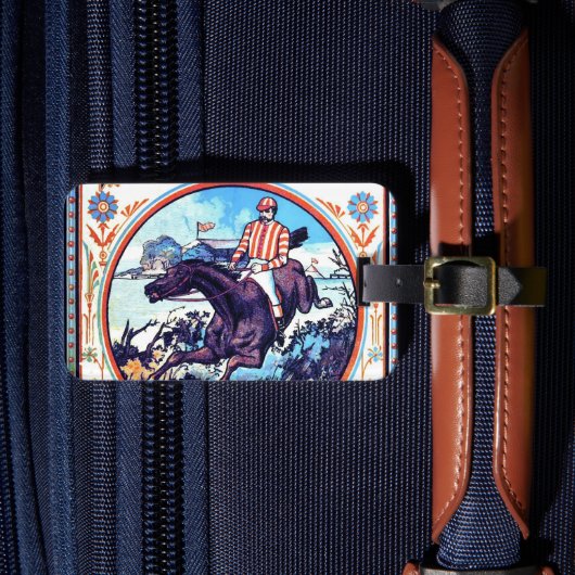 スポーツとゲーム狩りヴィンテージブックカバー ラゲッジタグ (正面インサイチュ4)