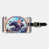 スポーツとゲーム狩りヴィンテージブックカバー ラゲッジタグ (正面横)