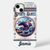 スポーツとゲーム狩りヴィンテージブックカバー Case-Mate iPhoneケース (裏面)