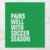 スポーツと相性が良おもしろいい ワインラベル (シングルラベル)