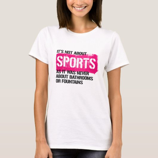 スポーツについて話しているわけではありません Tシャツ (正面)