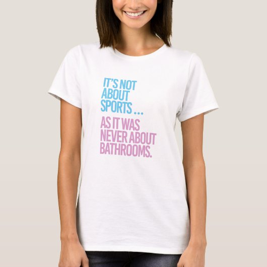 スポーツについて話すわけではない Tシャツ (正面)
