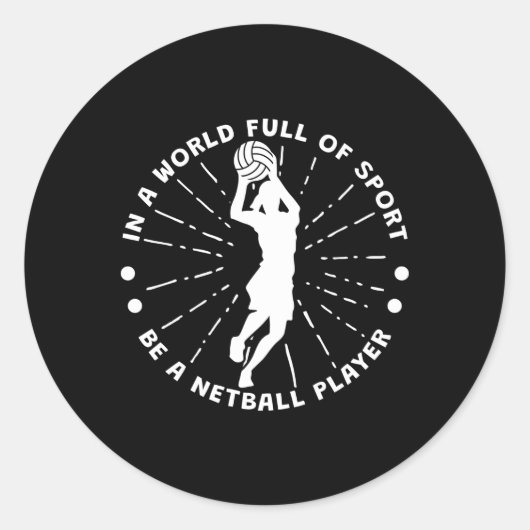 スポーツに満ちた世界でネットボール選手になる ラウンドシール (正面)