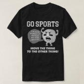 スポーツに行く Tシャツ (デザイン正面)