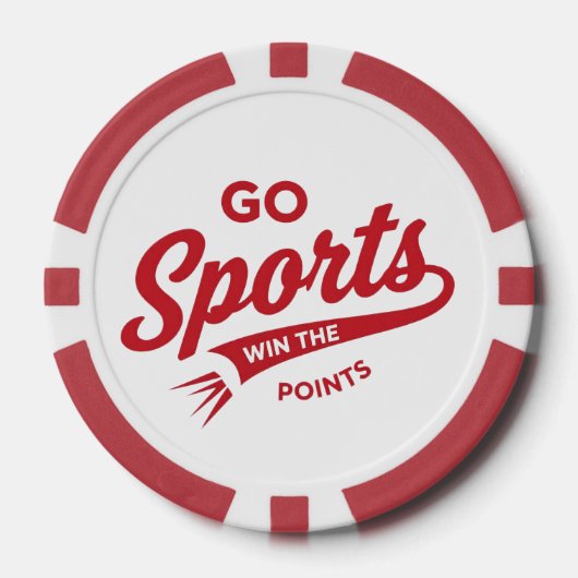 スポーツに行こう 勝ち点 ポーカーチップ (正面)