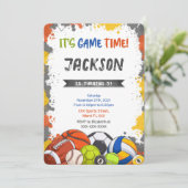 スポーツのお誘い 招待状 (スタンド正面)