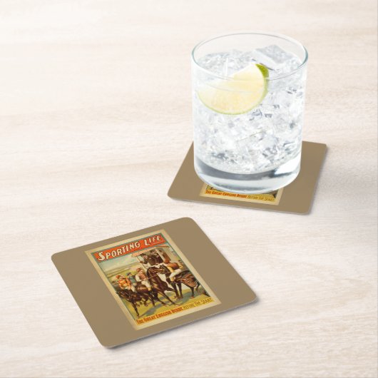 スポーツのな人生の英国のダービーの素晴らしい劇場 スクエアペーパーコースター (インサイチュ)