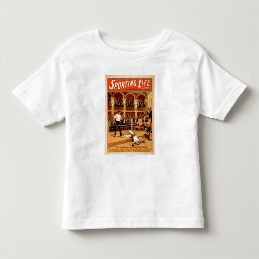 "スポーツのな生命"囲む演劇的な演劇ポスター トドラーTシャツ (正面)