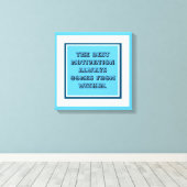 スポーツのやる気 キャンバスプリント (インサイチュ (ウッドフロア))