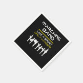 スポーツのようなマーチングバンドは難しいミュージシャン スタンダードカクテルナプキン (角)