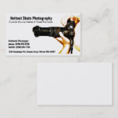 スポーツのカメラマン-人及びカメラの名刺 名刺 (正面/裏面)