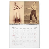 スポーツのカレンダーを囲む2014年のヴィンテージ カレンダー (3月 2026)