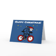 スポーツのクリスマス・サンタカスタマイズサイクリスト