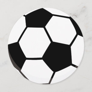 スポーツのテーマのサッカー のフットボールのパーティの招待状 招待状