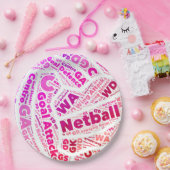 スポーツのテーマのネットボール ペーパープレート (パーティー)